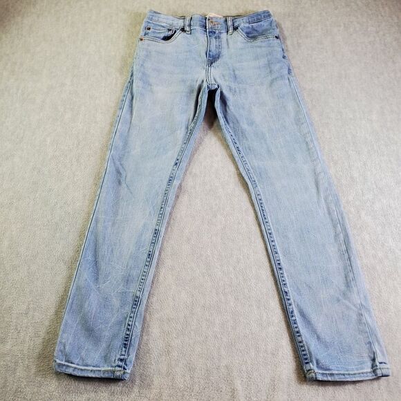 Levis 502 Jeans Womens 14 Reg W27xL27 Blue Taper Straight Leg Denim - Picture 1 of 10